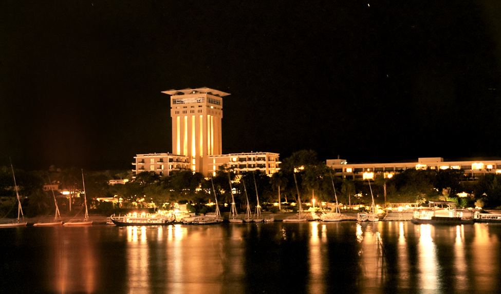 Source: Elephantine, Oberoi Hotel by Night, Aswan, Egypt, Oct 2004