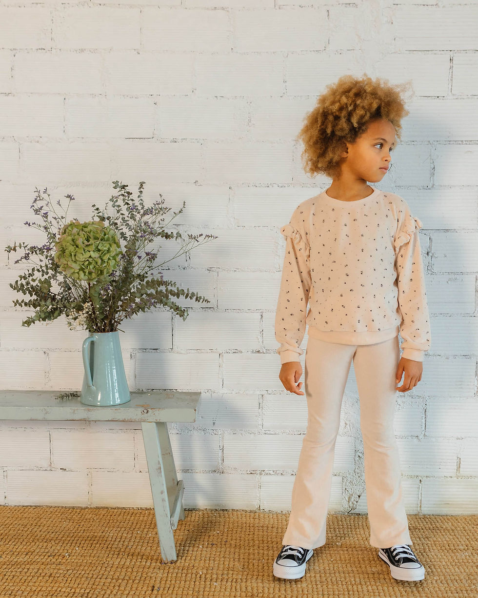 Miniatura: SUDADERA VELVET CUORE-CREAM PINK