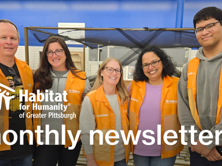 Habitat Pittsburgh Monthly Newsletter - May 2025