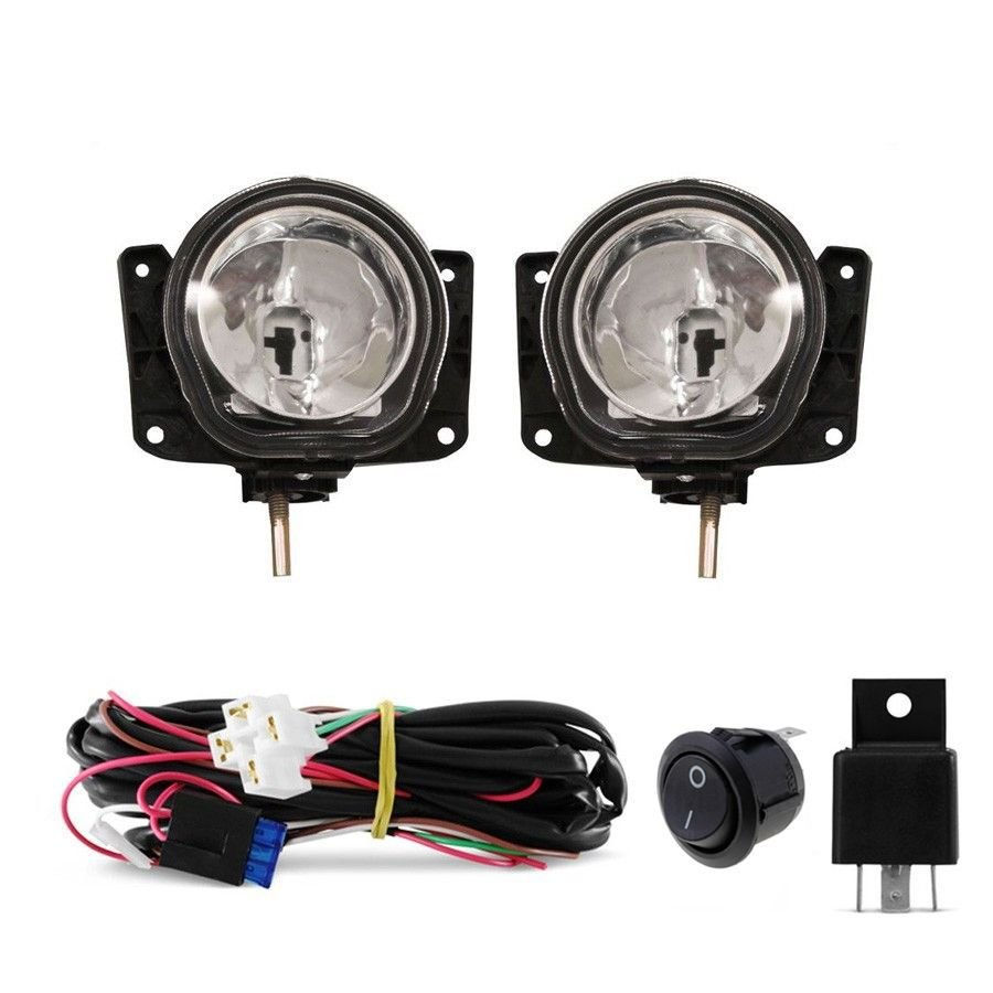 Miniatura: Kit Farol De Milhas com Chicote Universal/ Relê/ Fusível/ Botão e Lâmpada