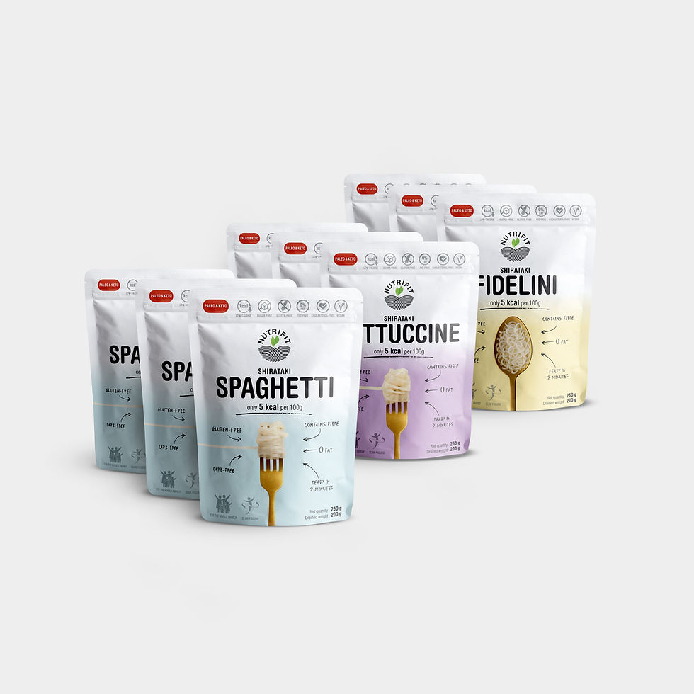 Thumbnail: NUTRIFIT Spaghetti Fettuccine Fidelini (9 kom.) /26/