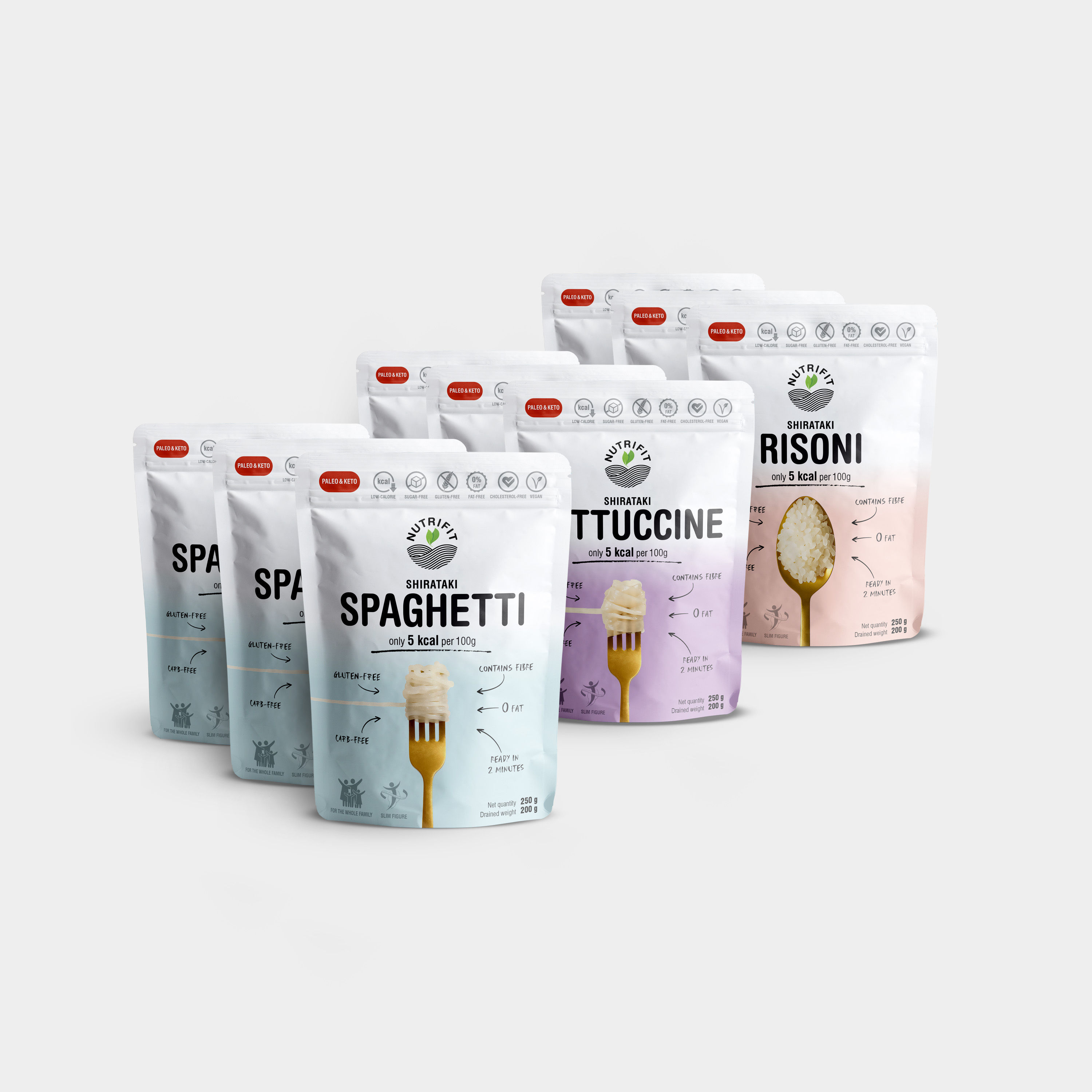 NUTRIFIT Spaghetti Fettuccine Risoni (9 kom.) /26/