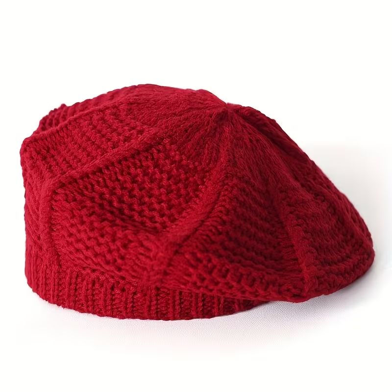Thumbnail: Hand-Knitted Beret | Classic French-Inspired Beanie Hat