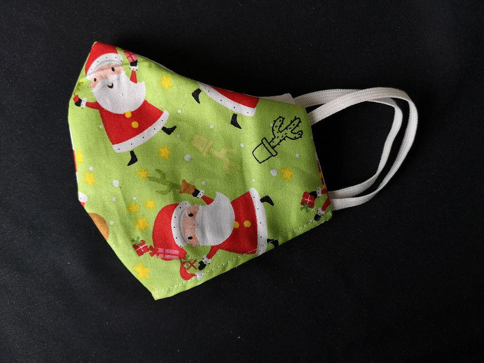 Santa Clause Handmade Cotton Face Mask