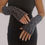 Thumbnail: Dark Grey Handmade Knitted Fingerless Texting Gloves Unisex