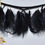 Thumbnail: Unisex Black Feathers Skirted Open UnderWear