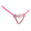 Thumbnail: Pink Split Open Crotch Flower Panty Bottoms