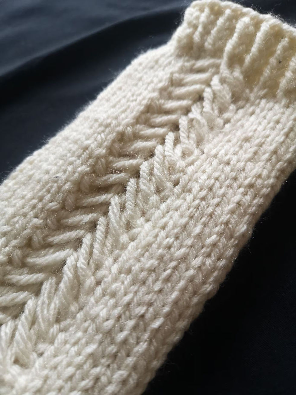 Fingerless Gloves Mittens Glovelets Creme Handmade in Canada by rolollo