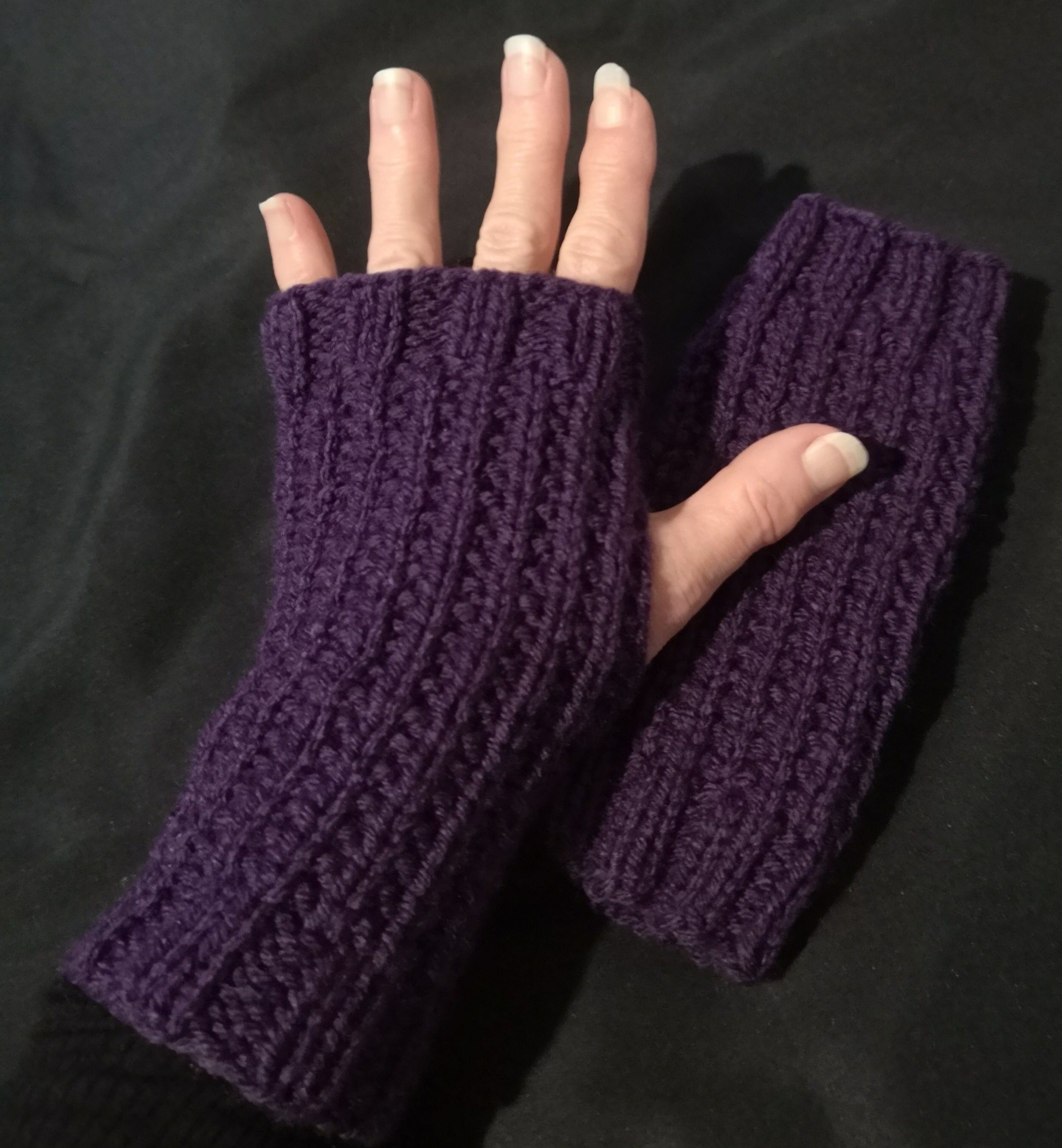 Handmade Fingerless Knit Gloves  ArmWarmer  Gift  by Rolollo  Canada