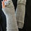 Thumbnail: Handknit Twist Fingerless Texting Gloves ArmWarmer grey
