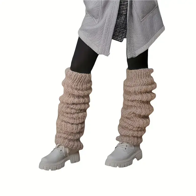 Thumbnail: Hand-Knitted Over-the-Knee Leg Warmer Stulpen– Various Colors