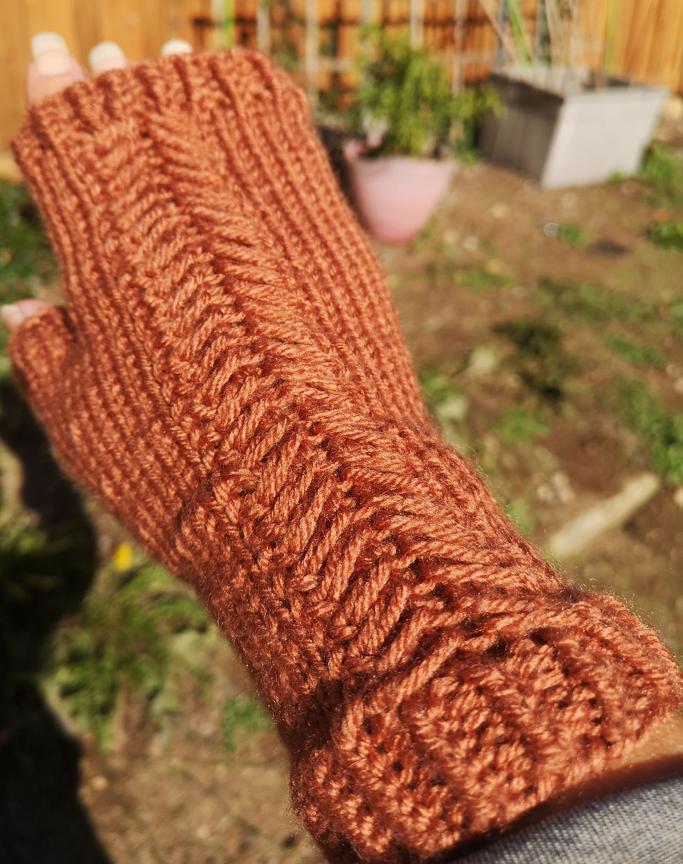 Thumbnail: Chilli Orange Seamless Texting Gloves – Bold Statement Mittens