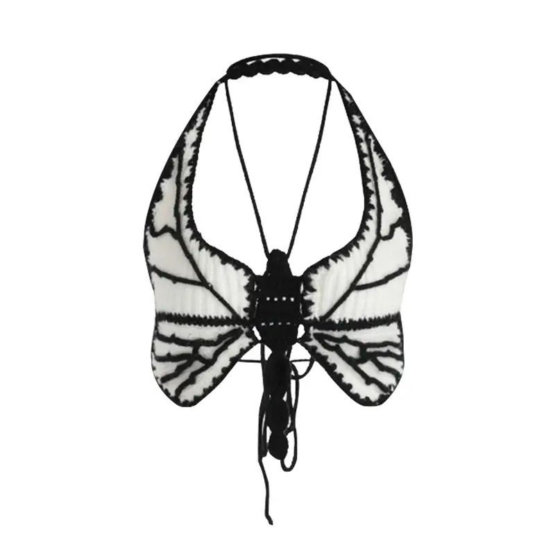 Thumbnail: Butterfly Crochet Halter Crop Top