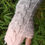 Thumbnail: Pink Grey Handmade Knitted Fingerless Texting Gloves Wool