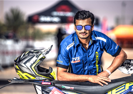 Arvind KP is 4th Sherco TVS rider for Dakar 2019.