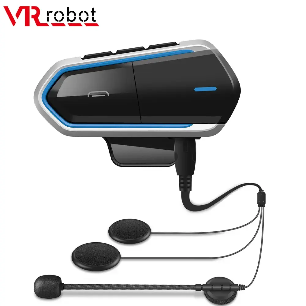 VR Robot Waterproof Moto Bluetooth V5.0 Helmet Headset Motorcycle FM Radio Heads