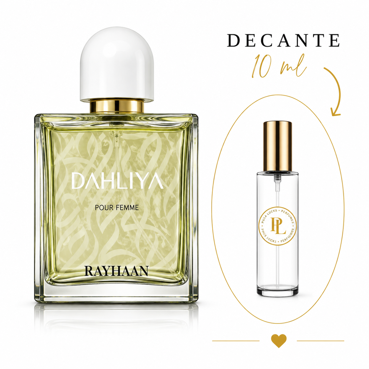 Decante 10ml Rayhaan Dahlita Pour Femme Eau de Parfum.