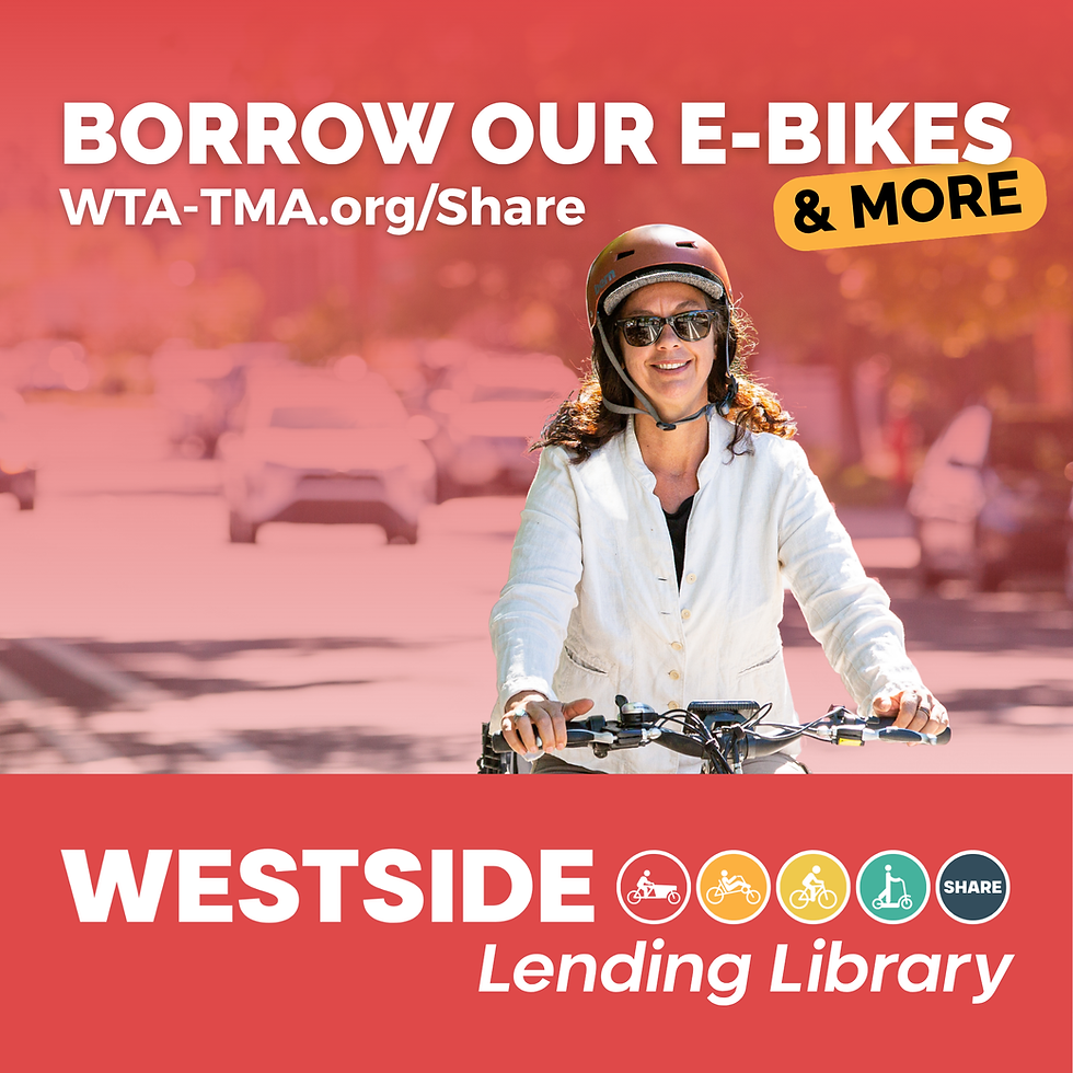 Borrow our e-bikes (& more)!