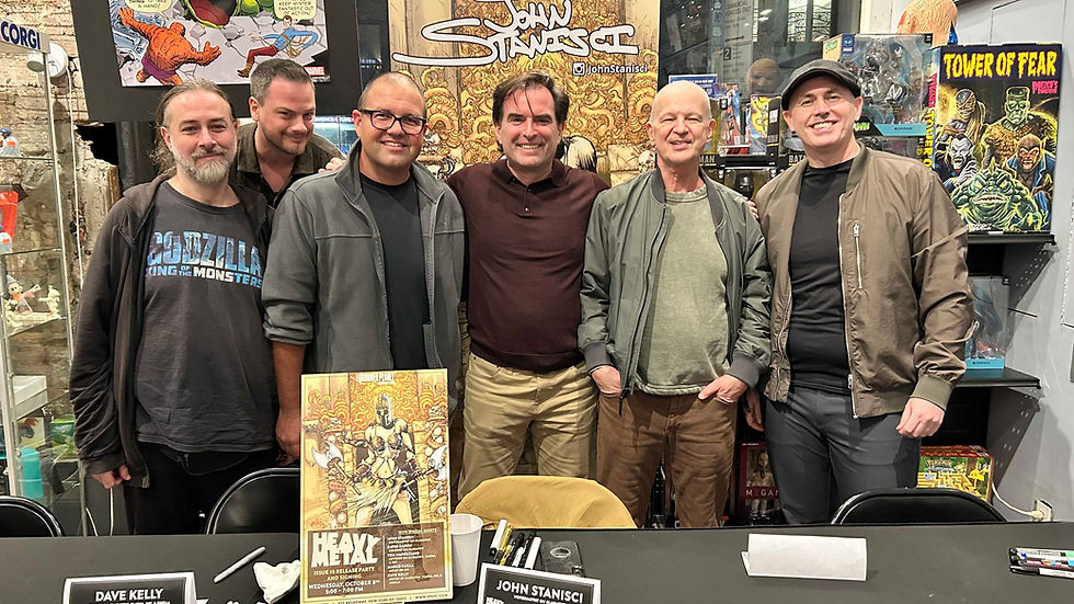 The Gladiatrix team joined by the legendary Klaus Janson and creator John Stanisci in ceter