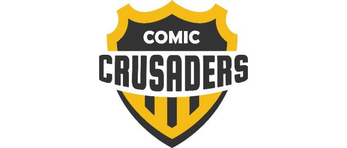 "Comic Crusaders" logo