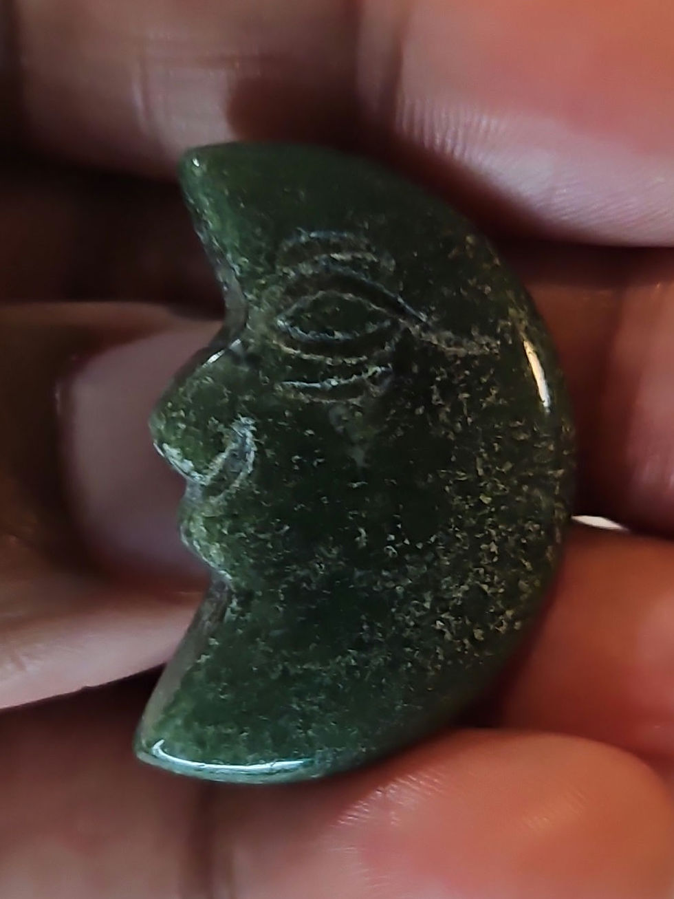 Thumbnail: Moss Jade Agate (Moon Face)