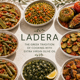 A collection of Greek Ladera dishes.