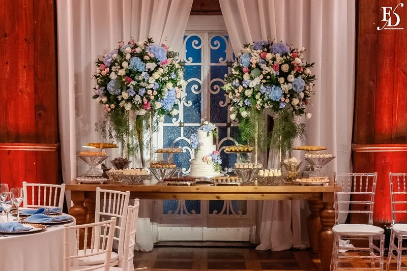 festa de casamento no salão boa vista da associação leopoldina juvenil em porto alegre mesa de doces