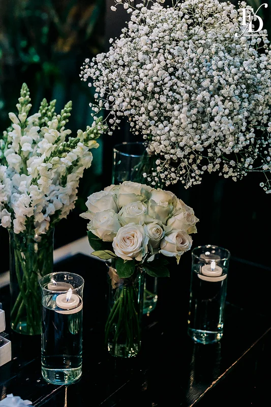 casamento mini-wedding 30 convidados porto alegre decoração clássica elegante verde branco prata le bistrot gourmet life eventos especiais