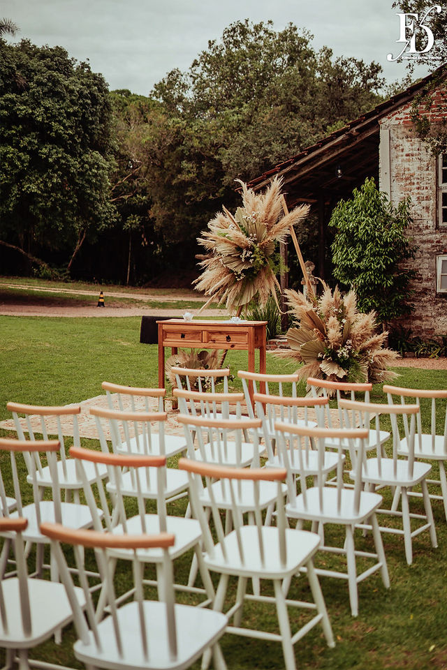 casamento mini-wedding diurno realizado na casa na chacara em portoa alegre com organização e cerimonial de fernanda dutra da life eventos especiais cerimonialista de casamento em porto alegre