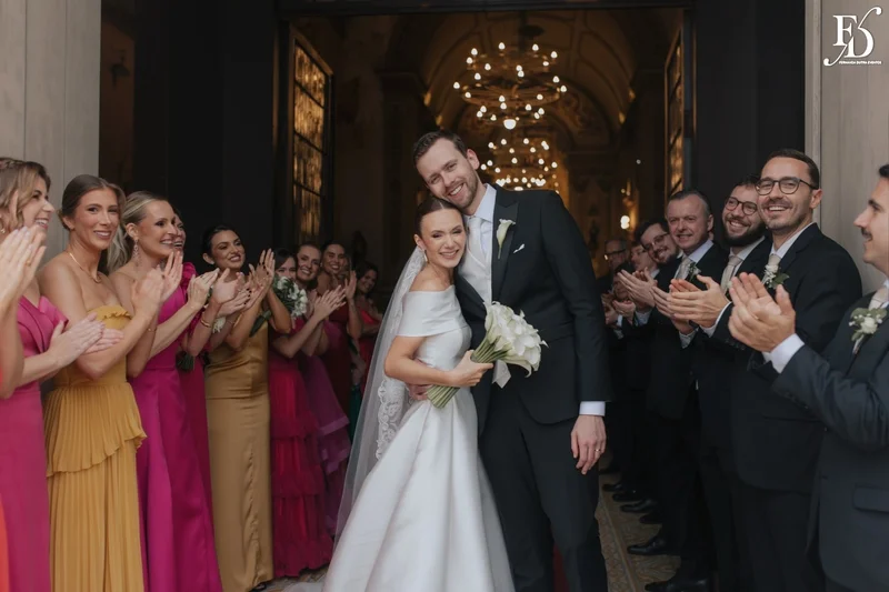 casamento igreja basílica nossa senhora das dores saída dos noivos