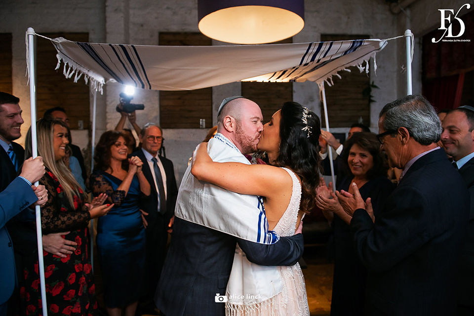casamento judaico realizado em porto alegre com organização e cerimonial de life eventos especiais com cerimônia e recepção na patisserie marcelo gonçalves com proposta de decoração botânico industrial boho chic