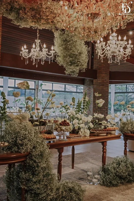 recepção no espaço paraíso em porto alegre viamão alvorada mesa de doces classica europea stylling