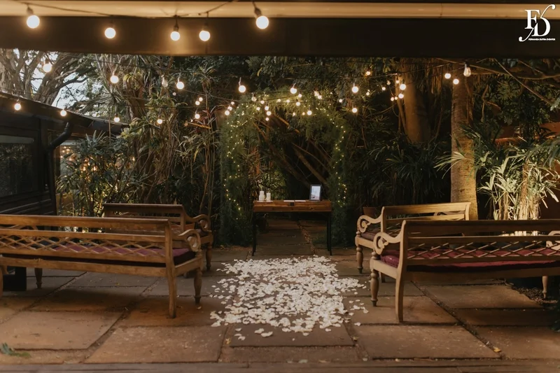 cerimonia de casamento ao ar livre no le bistrot gourmet em porto alegre