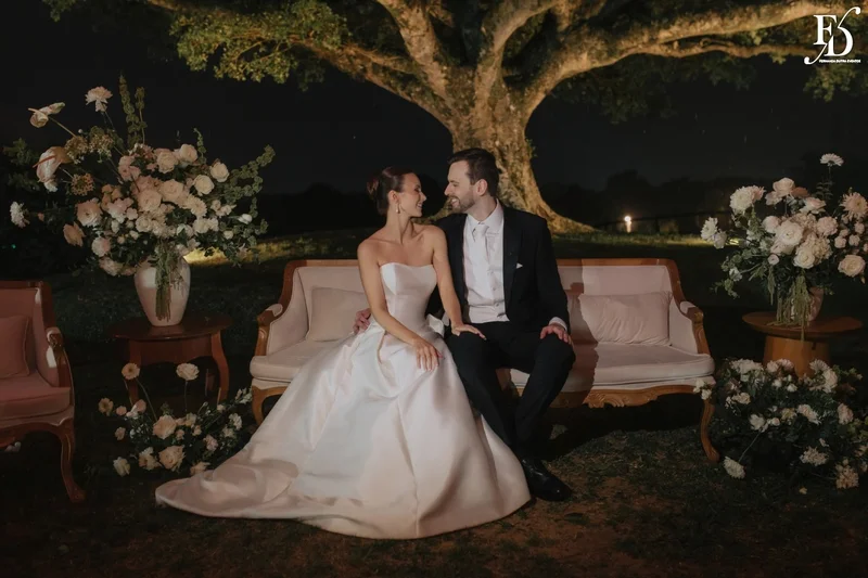 recepção no espaço paraíso em porto alegre viamão alvorada recepção externa decoração europeia cloud dancer european stylling noivos