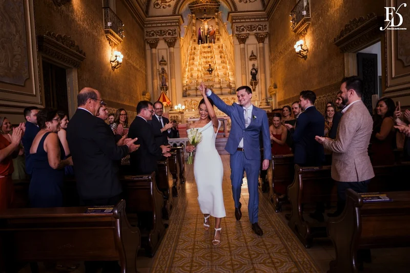 casamento na basílica nossa senhora das dores em porto alegre saída dos noivos