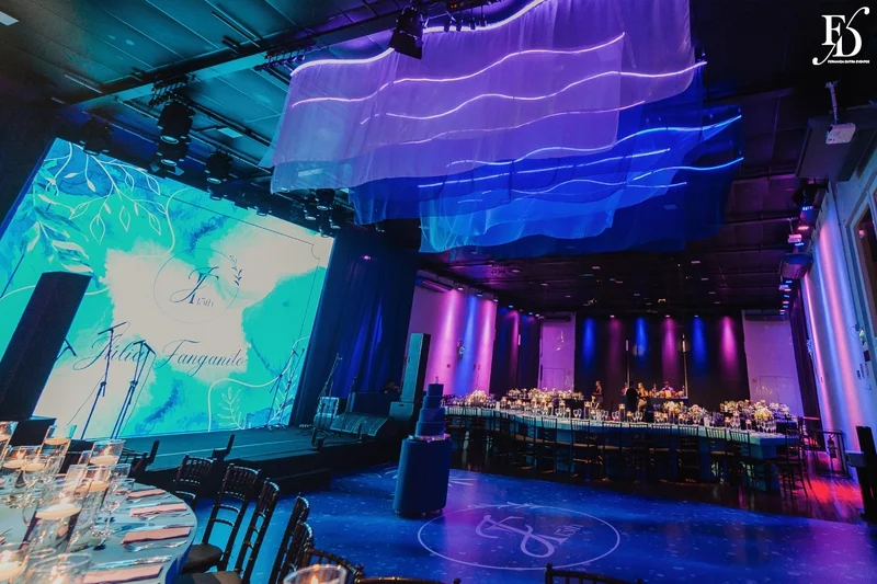 festa de 15 anos porto alegre na casa vetro com tema de aurora boreal