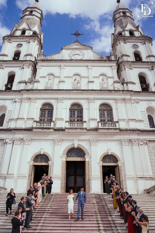 casamento na basílica nossa senhora das dores em porto alegre saída dos noivos