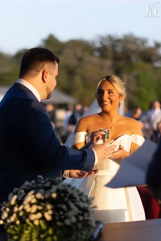 casamento no espaço paraíso em porto alegre com cerimônia ao ar livre no por do sol