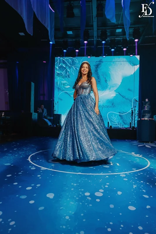 festa de 15 anos porto alegre na casa vetro com tema de aurora boreal