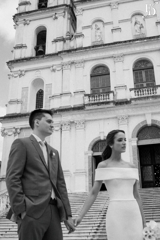 casamento na basílica nossa senhora das dores em porto alegre saída dos noivos