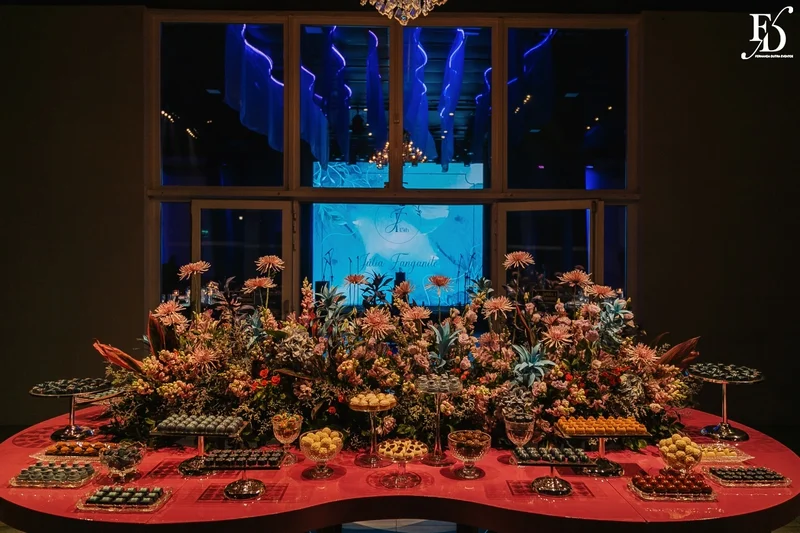 festa de 15 anos porto alegre na casa vetro com tema de aurora boreal