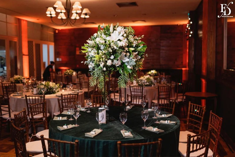 festa de formatura em medicina realizada no salão boa vista da associação leopoldina juvenil em porto alegre com decoração verde e branco e animação da banda os calamares