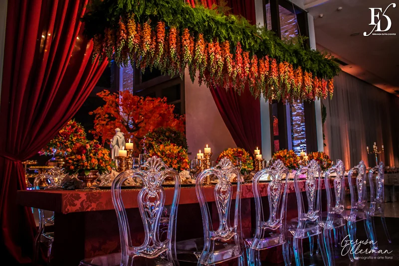 casamento com cerimônia na igreja nossa senhora da conceição igreja matriz de são leopoldo e festa no espaço tao em novo hamburgo com decoração outonal em tons terrosos marsala laranja e amarelo num projeto luxuoso sofisticado e elegante por fernanda dutra cerimonialista em porto alegre por life eventos especiais