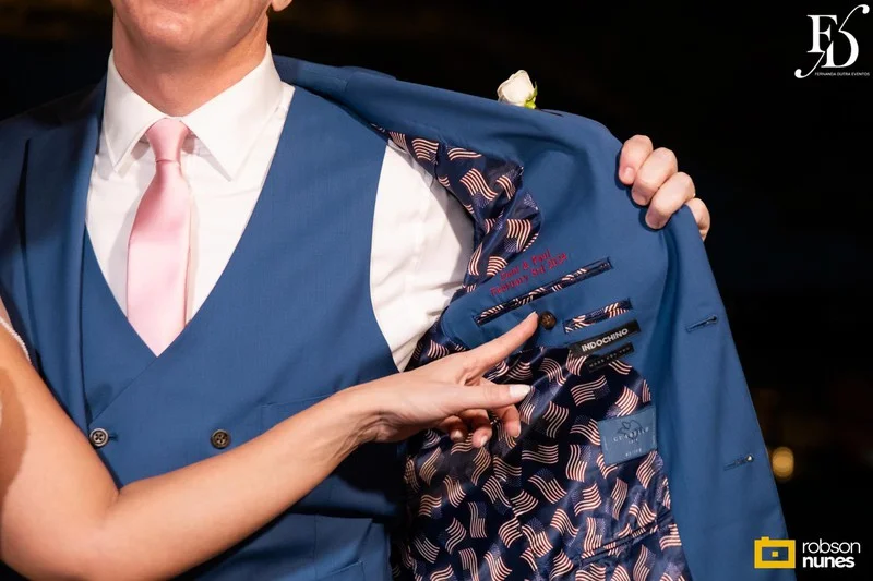 casamento destination wedding no Espaço Paraíso em Porto Alegre Alvorada Viamão noivo americano e noiva brasileira equipe bilingue de cerimonial evento com decoração romântida elegante e sofisticada em tons de rosa