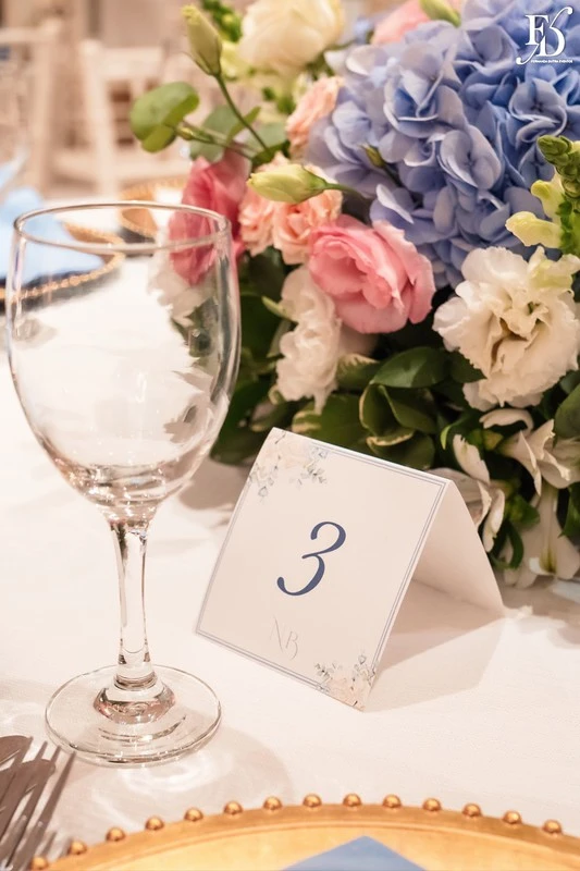 festa de casamento no salão boa vista da associação leopoldina juvenil em porto alegre decoração casamento com hortênsias rosas e azuis