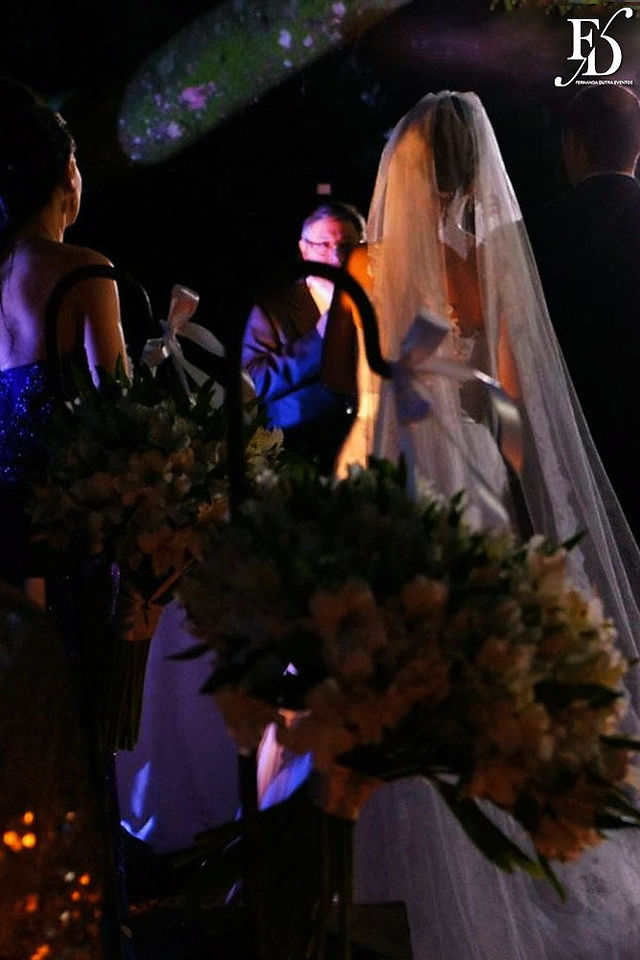 casamento com cerimônia e recepção na casa da figueira em porto alegre com decoração rústico-chique em marfim dourado e branco por life eventos especiais cerimonialista em porto alegre para casamento