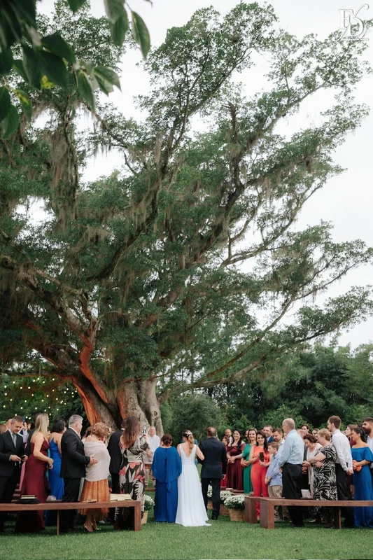casamento realizado na alameda figueira em cachoeirinha com decoração vibrante boho elegante e sofisticada por life eventos especiais