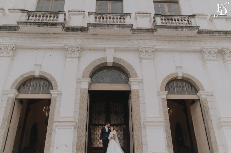 casamento igreja basílica nossa senhora das dores saída dos noivos