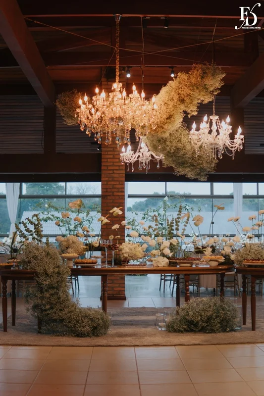 recepção no espaço paraíso em porto alegre viamão alvorada mesa de doces classica europea stylling
