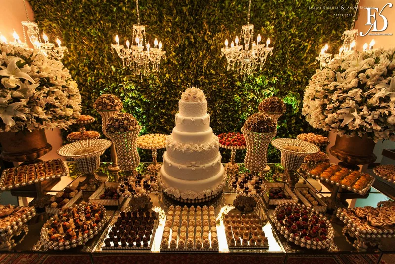 casamento com cerimônia na basílica nossa senhora das dores em porto alegre e festa e recepção no salão hannover da sogipa com decoração clássica elegante e sofisticada em dourado, branco e vermelho, com detalhe em pérolas por life eventos especiais empresa especializada na organização de casamentos em porto alegre